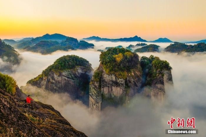 武夷山天游云海。黃海 攝