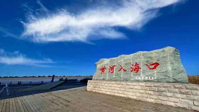 △黃河入海口位于山東東營市墾利區(qū)。(總臺央視記者彭漢明拍攝)
