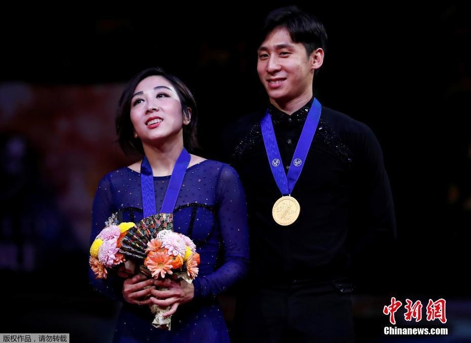 資料圖：隋文靜/韓聰奪冠。