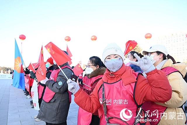 2022年呼和浩特市第七屆徒步迎新活動(dòng)現(xiàn)場(chǎng)。人民網(wǎng) 劉藝琳攝