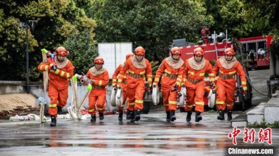 演練現(xiàn)場(chǎng)。瀘州消防供圖