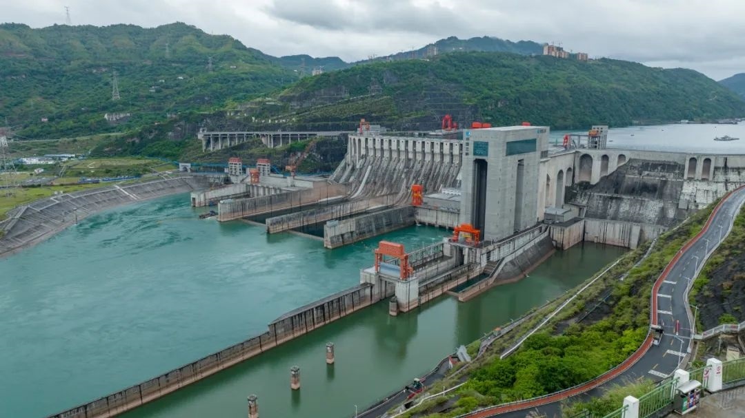 航拍向家壩升船機(jī)。受訪者供圖