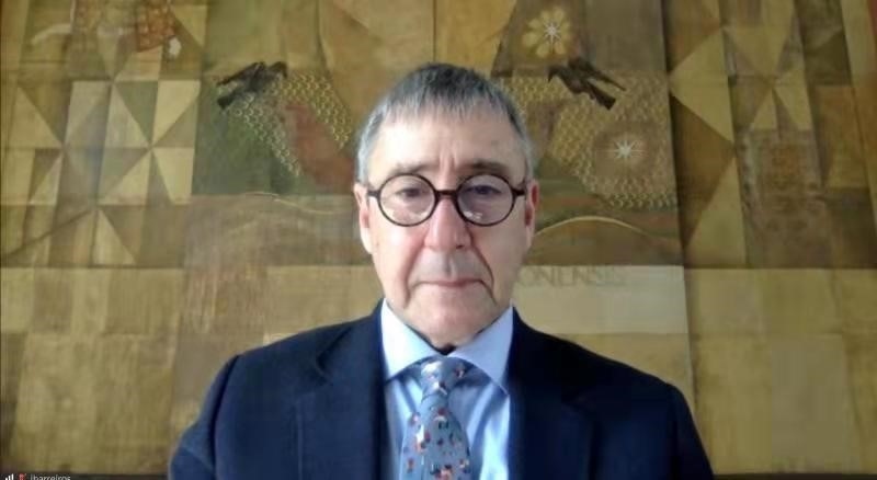 里斯本大學(xué)孔子學(xué)院葡方院長(zhǎng)若昂·巴雷羅。中國(guó)駐葡萄牙大使館供圖