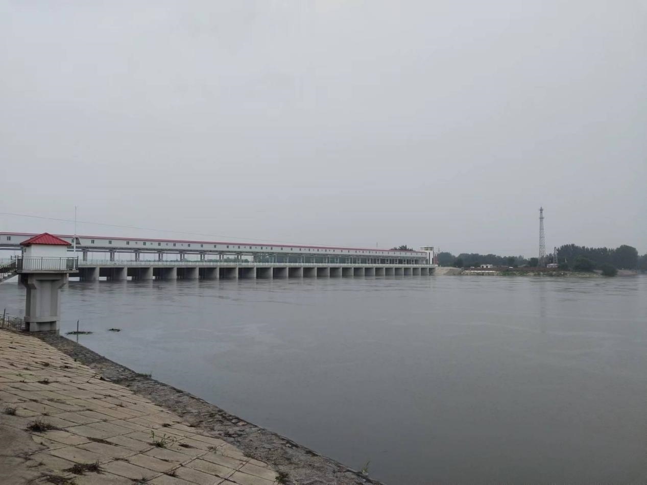 獨(dú)流減河進(jìn)洪閘。受訪者供圖