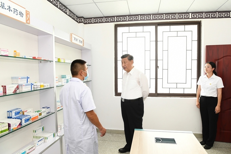 2022年6月8日，習近平總書記在四川眉山東坡區(qū)太和鎮(zhèn)永豐村考察。