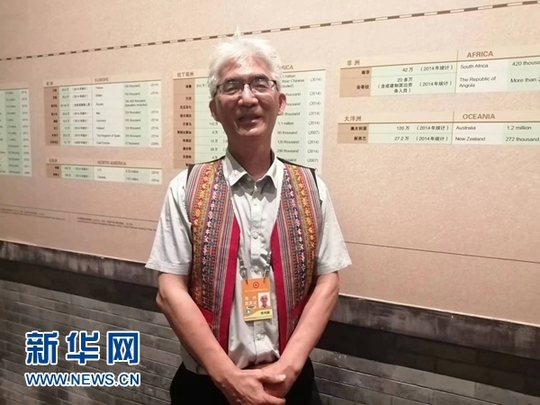 玻利維亞科恰班巴華人總會會長曾鴻雁。新華網(wǎng)記者 侯強 攝