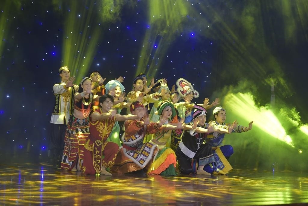 5月27日，演員在柬埔寨金邊真臘歌劇院演出。