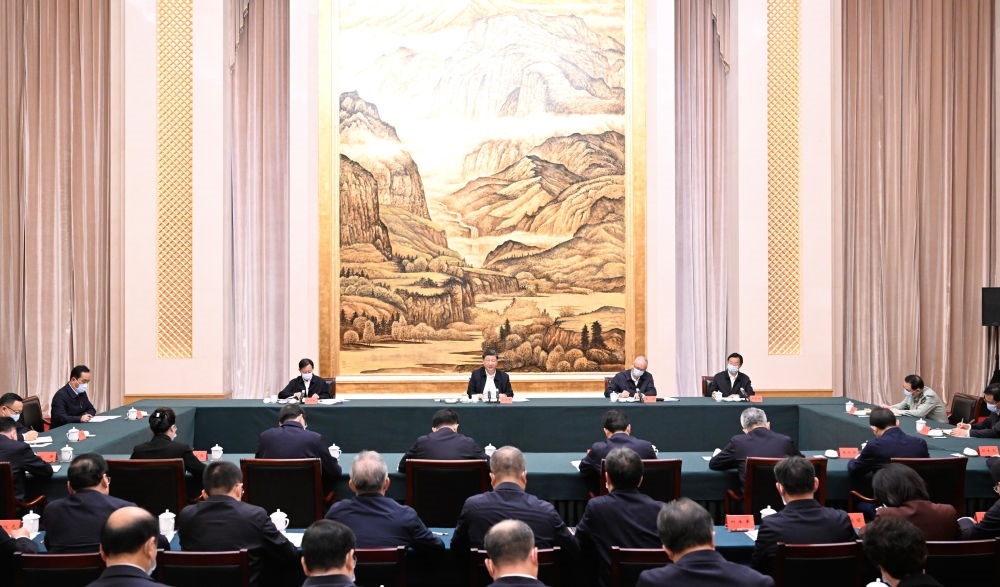  2023年5月17日上午，習(xí)近平在西安聽取陜西省委和省政府工作匯報并發(fā)表重要講話。