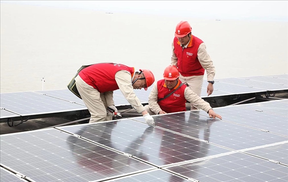 開山島微電網(wǎng)的投運(yùn)建設(shè)。受訪者供圖