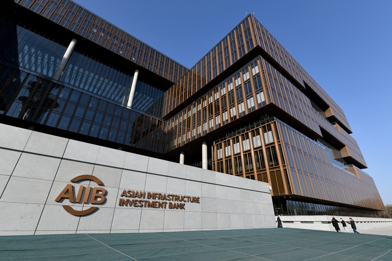 這是位于北京朝陽區(qū)的亞洲基礎(chǔ)設(shè)施投資銀行總部大樓。