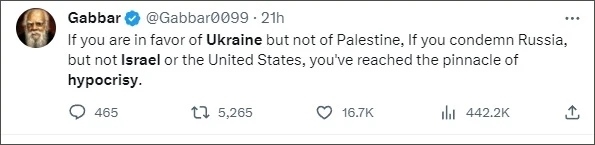 巴以爆發(fā)新沖突后，他再指西方“雙標(biāo)”