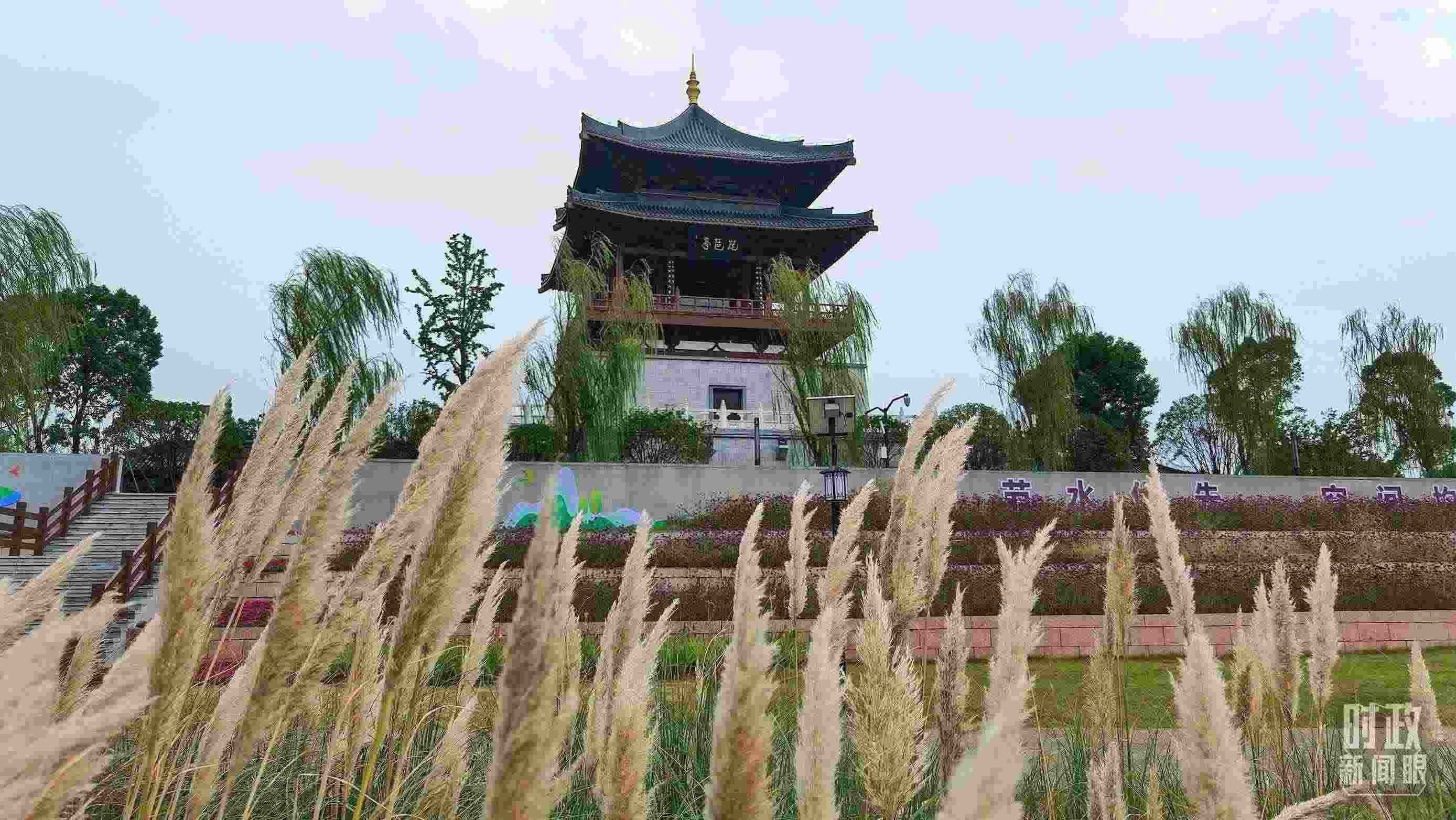 △長(zhǎng)江國(guó)家文化公園九江城區(qū)段。（總臺(tái)央視記者程鋮拍攝）