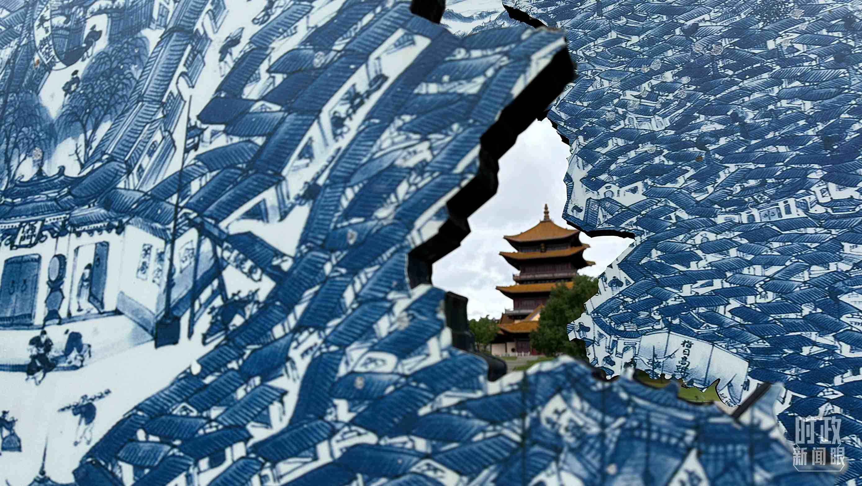 △位于陶陽里歷史文化街區(qū)內(nèi)的龍珠閣。（總臺央視記者趙化拍攝）