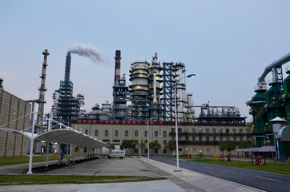 近日拍攝的公司煉油廠。新華社記者 胡晨歡 攝
