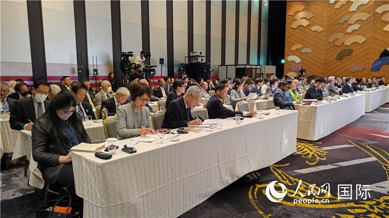 “一帶一路”倡議十周年國(guó)際研討會(huì)現(xiàn)場(chǎng)。人民網(wǎng) 蔣曉辰攝