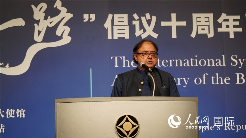 巴基斯坦駐日大使塔拉爾發(fā)言。人民網(wǎng) 蔣曉辰攝