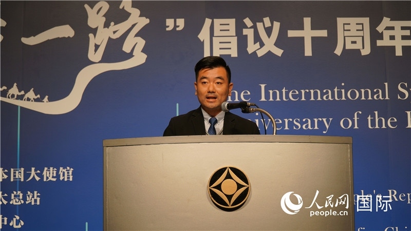 泰中“一帶一路”研究中心主任威倫發(fā)言。人民網(wǎng) 蔣曉辰攝