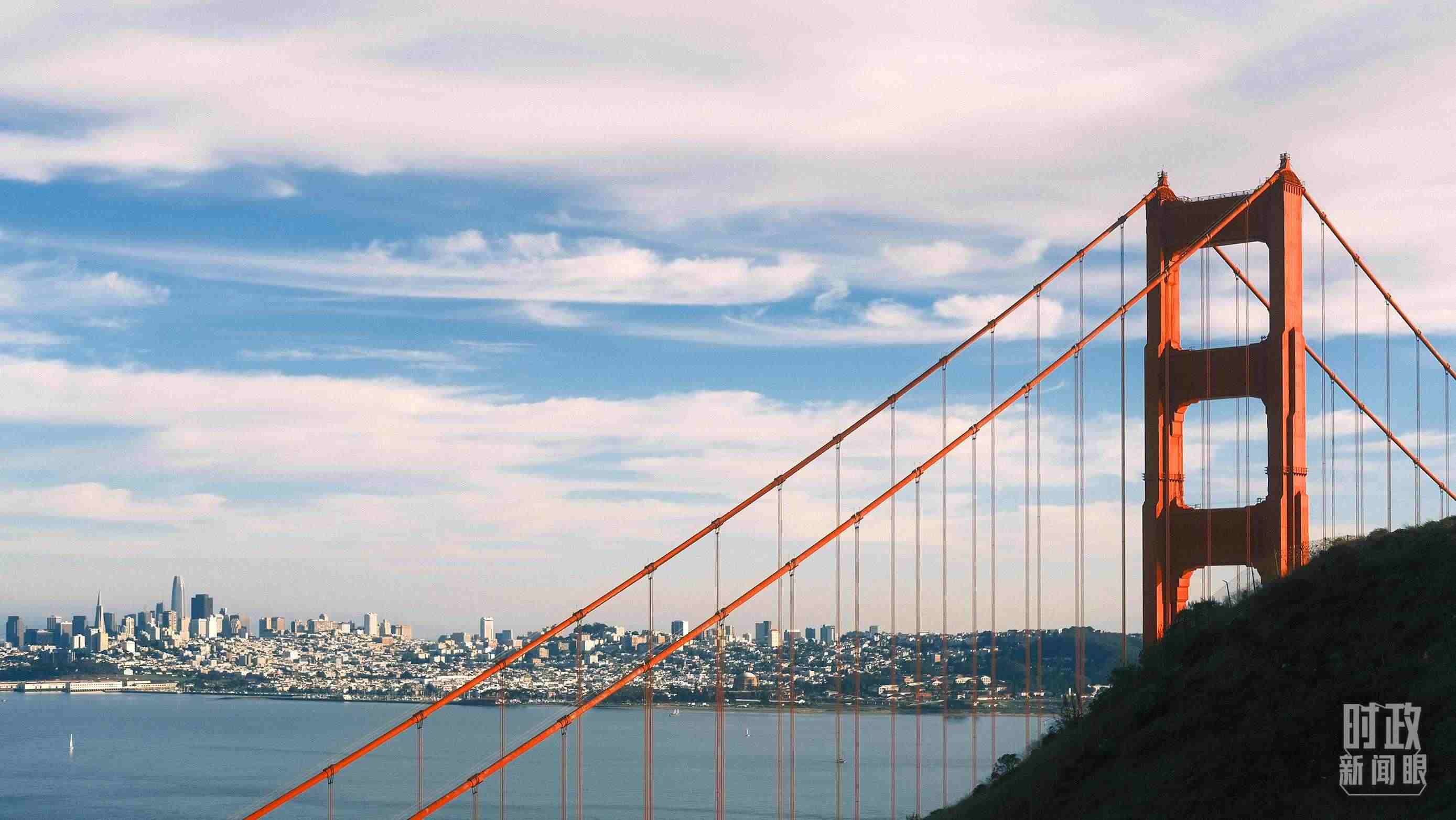 舊金山，金門大橋。（總臺央視記者盧心雨拍攝）
