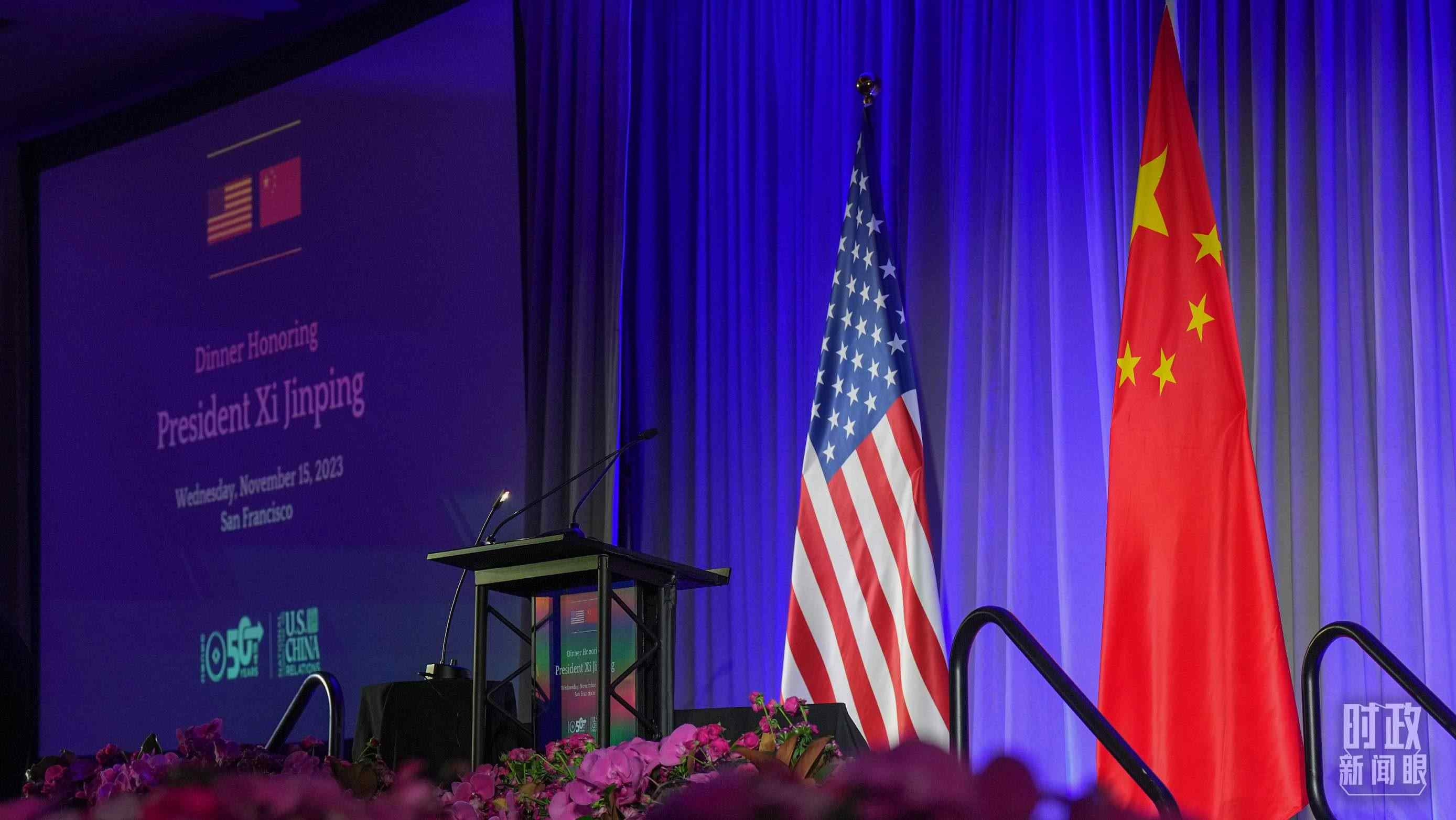 歡迎宴會當(dāng)晚，習(xí)近平在這里發(fā)表演講。（總臺國廣記者李晉拍攝）