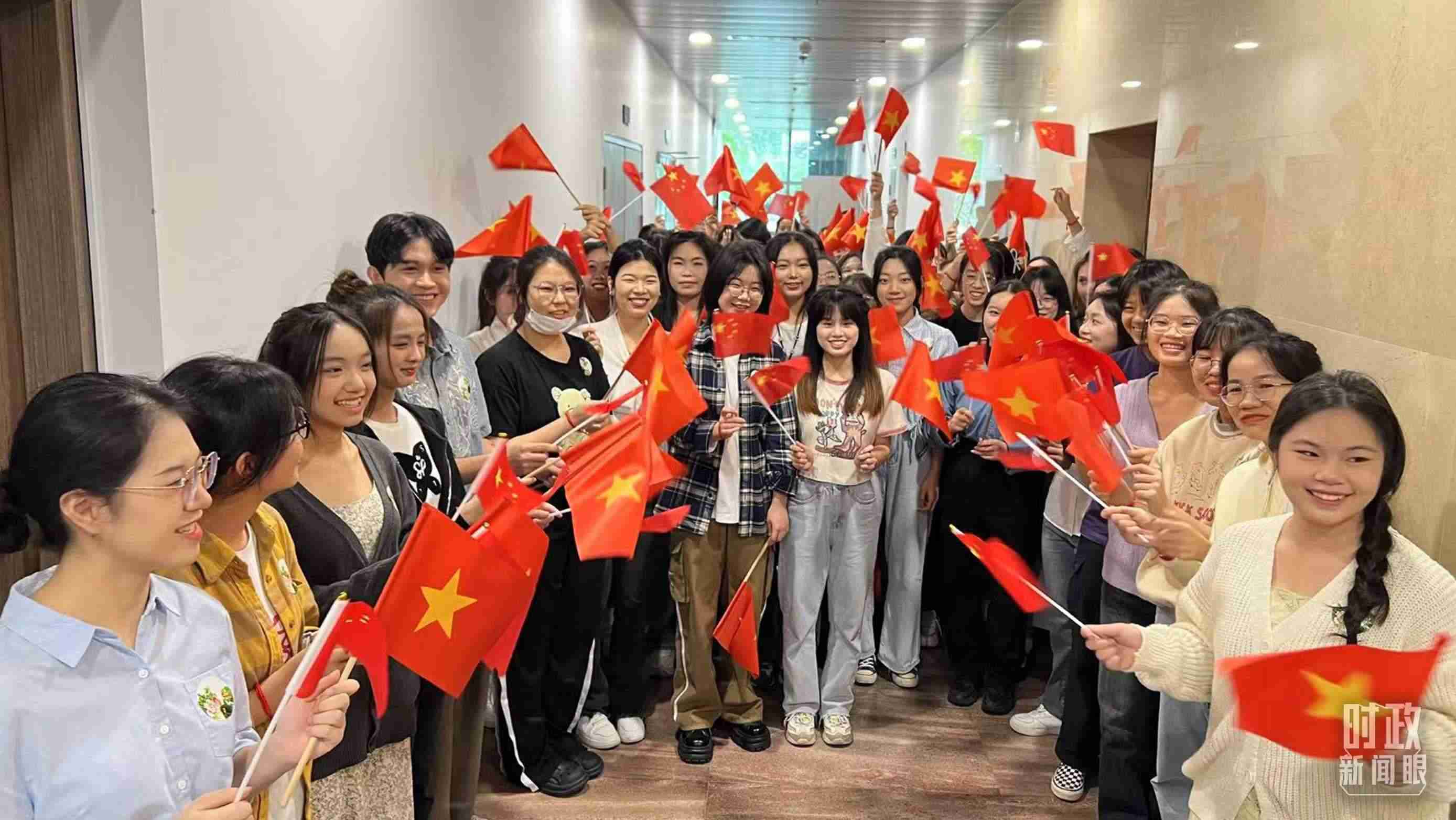 △中越青年齊聚一堂。（總臺央視記者程鋮拍攝）