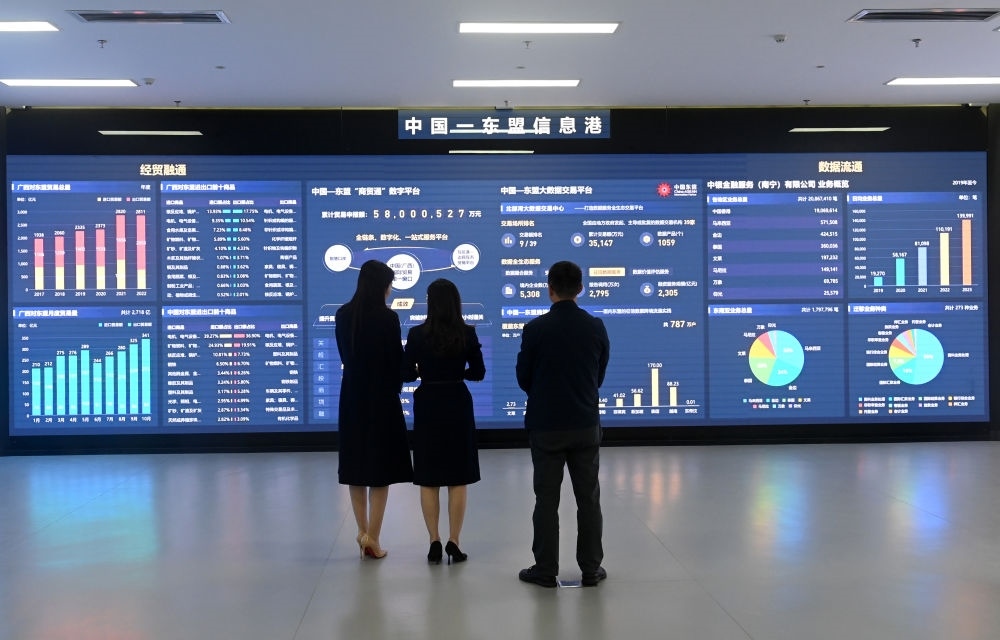 中國(guó)—東盟信息港股份有限公司展廳。