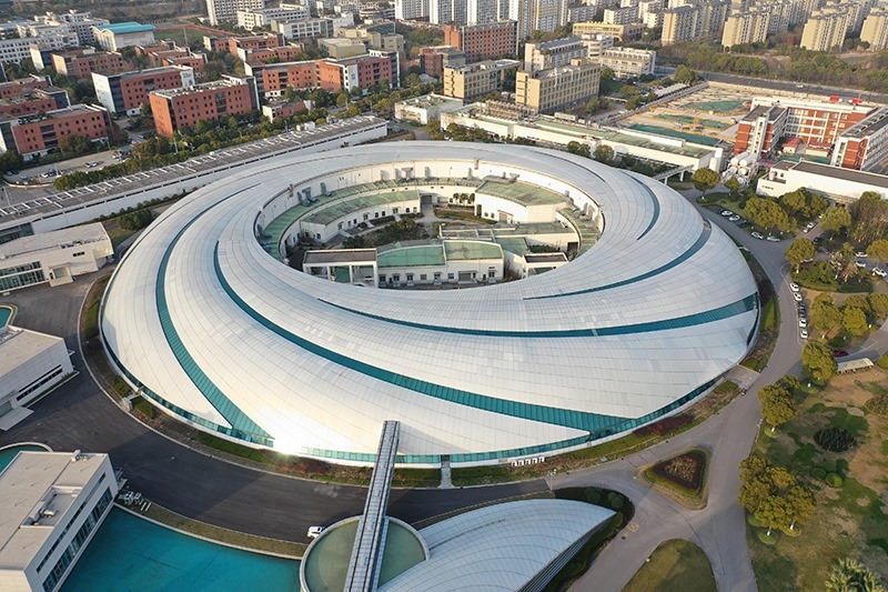 2019年3月12日，航拍上海光源項(xiàng)目。