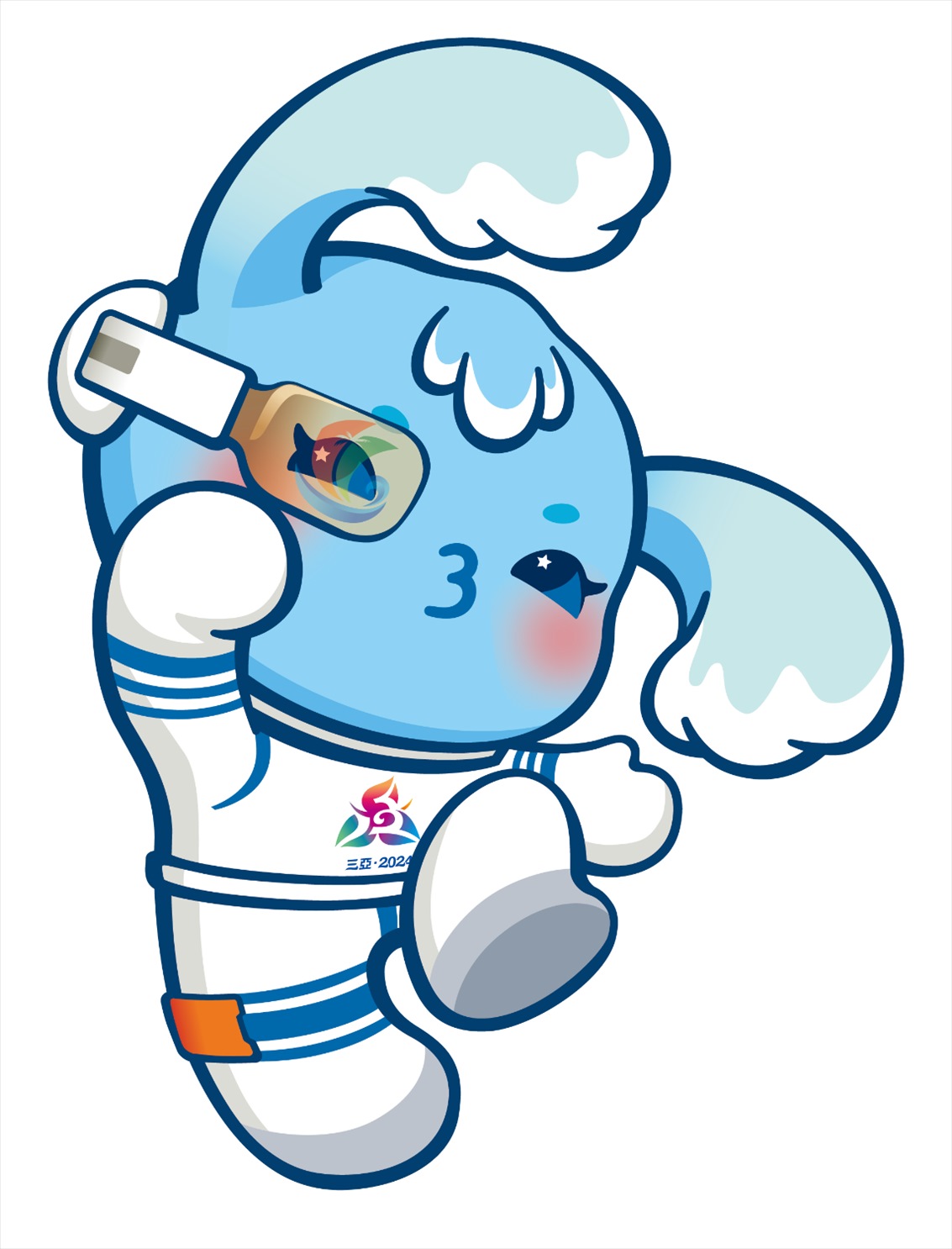 第十二屆全國少數(shù)民族傳統(tǒng)體育運動會吉祥物“吉貝”。第十二屆全國少數(shù)民族傳統(tǒng)體育運動會組委會供圖