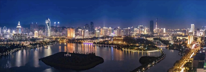 筼筜夜色。（圖源：人民日報）