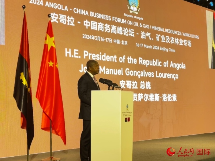 安哥拉總統(tǒng)若昂·曼努埃爾·貢薩爾維斯·洛倫索。人民網(wǎng)記者 張榮攝