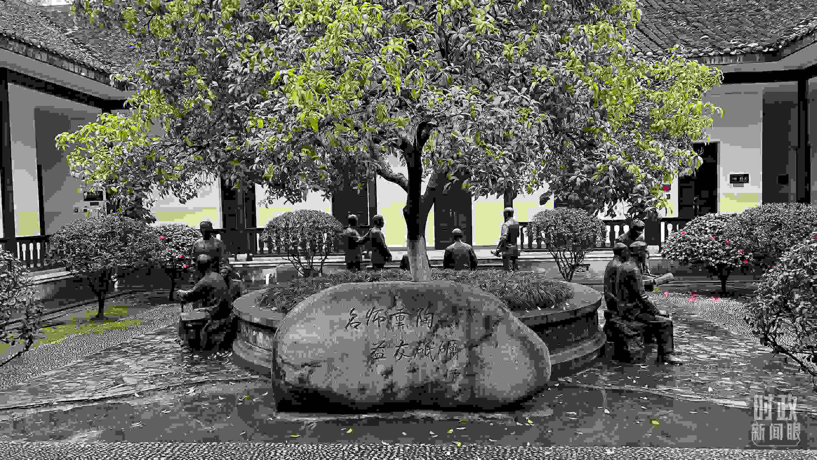 △湖南第一師范學(xué)院（城南書院校區(qū)）。（總臺央視記者覃思拍攝）