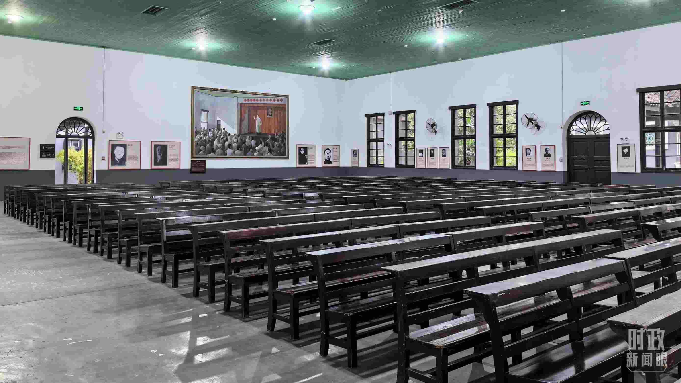 △湖南第一師范學(xué)院（城南書院校區(qū)）大禮堂。（總臺央視記者趙化拍攝）