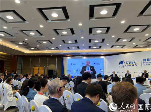 3月27日，博鰲亞洲論壇2024年年會“全球地緣政治展望”分論壇現場。人民網 艾里士攝
