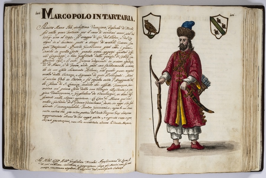 “馬可·波羅的世界”展覽的部分展品。威尼斯市立博物館基金會供圖