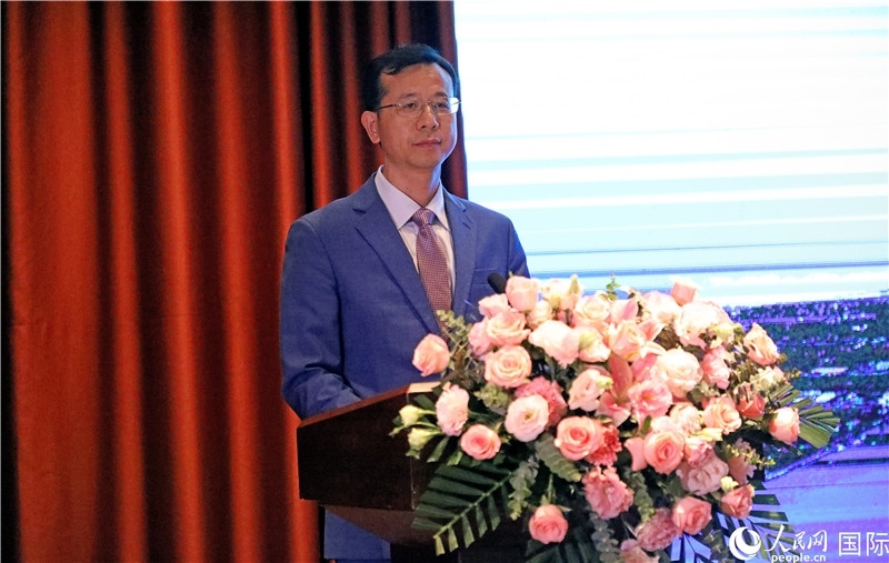 外交部外事管理司副司長姚紹俊在宣介會上致辭。人民網(wǎng)記者趙益普