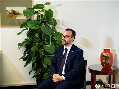 巴西文化部副部長卡西修斯·羅薩接受人民網(wǎng)專訪。人民網(wǎng)記者 符園園攝