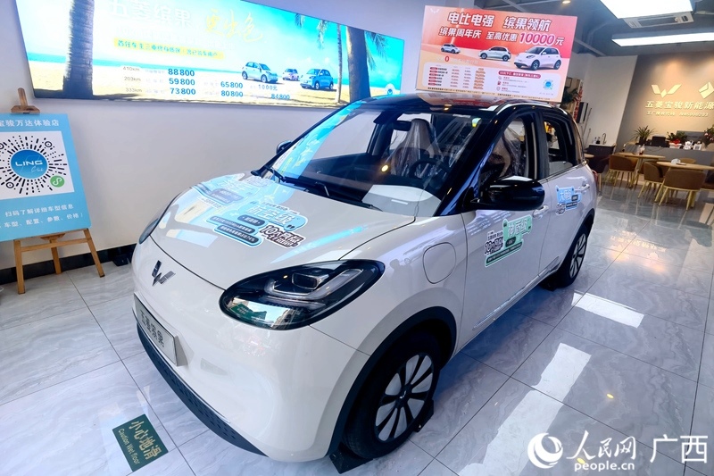 五菱汽車推出置換補(bǔ)貼。人民網(wǎng)記者 陳燕攝