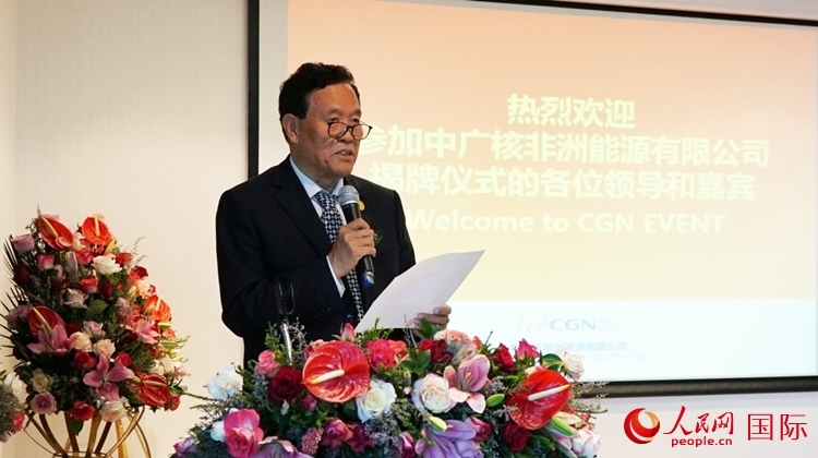 中國電力企業(yè)聯(lián)合會常務副理事長楊昆致辭。人民網 劉暢攝