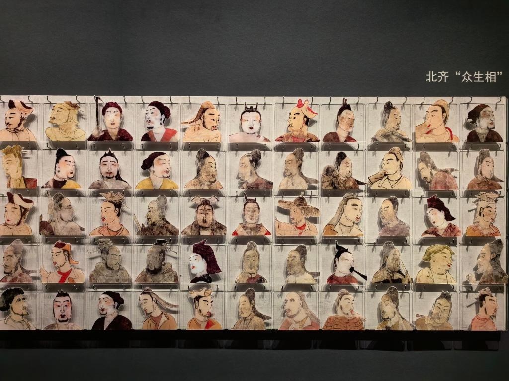 太原北齊壁畫博物館從山西北朝壁畫中提取人物元素展現(xiàn)當時民族融合、文化交流。太原北齊壁畫博物館供圖