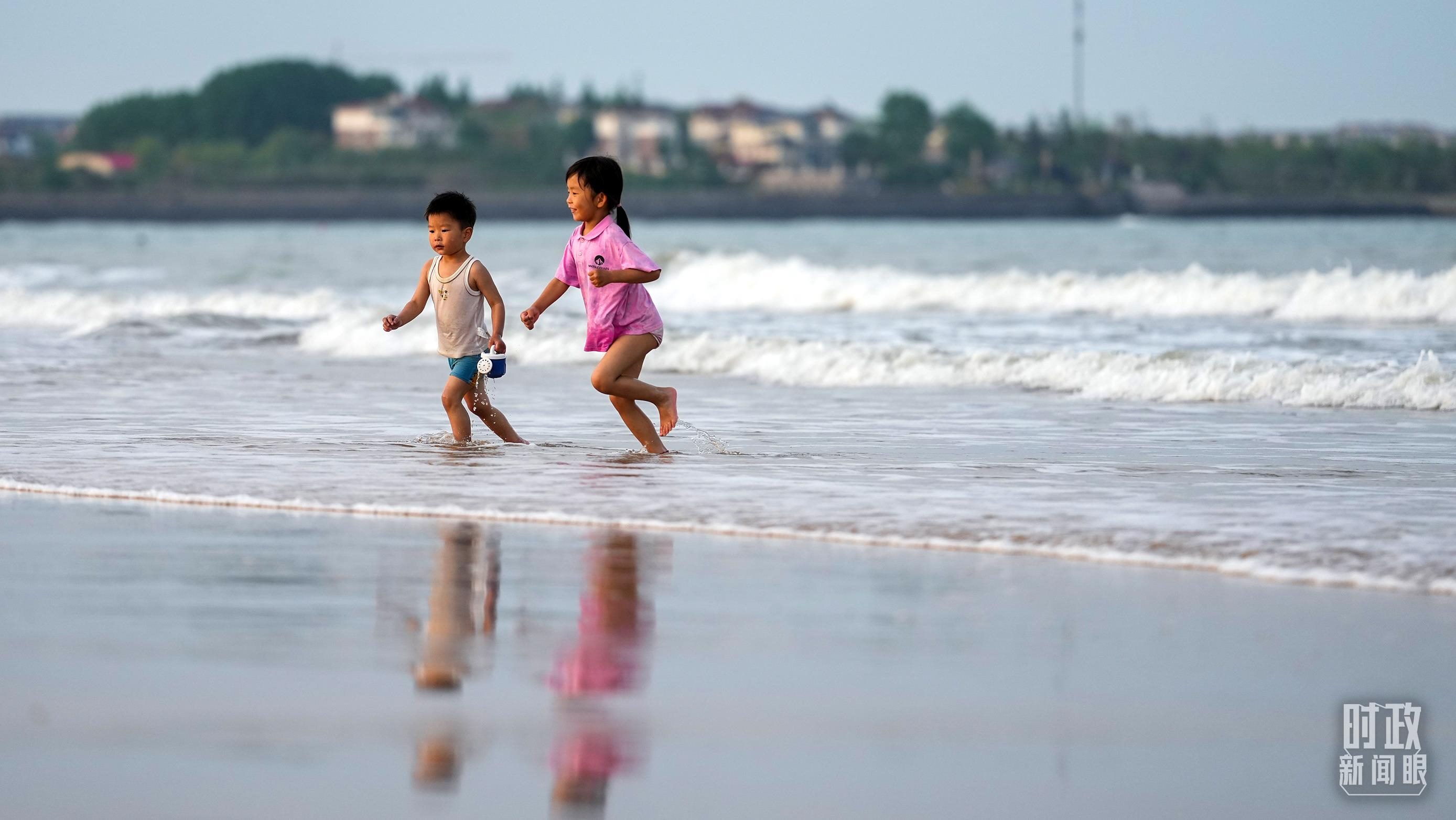 山東日照陽光海岸。（總臺國廣記者李晉拍攝）