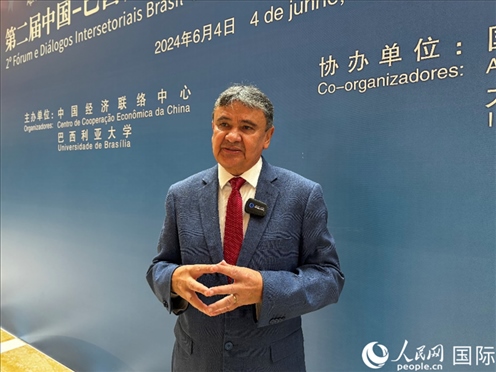 巴西社會發(fā)展部部長迪亞斯。 人民網(wǎng)記者 張榮攝
