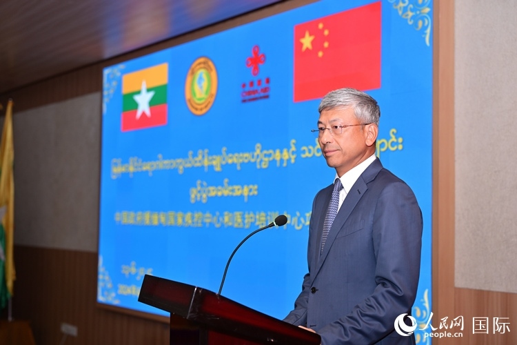 陳海大使發(fā)表致辭。人民網(wǎng)記者 謝佳君攝