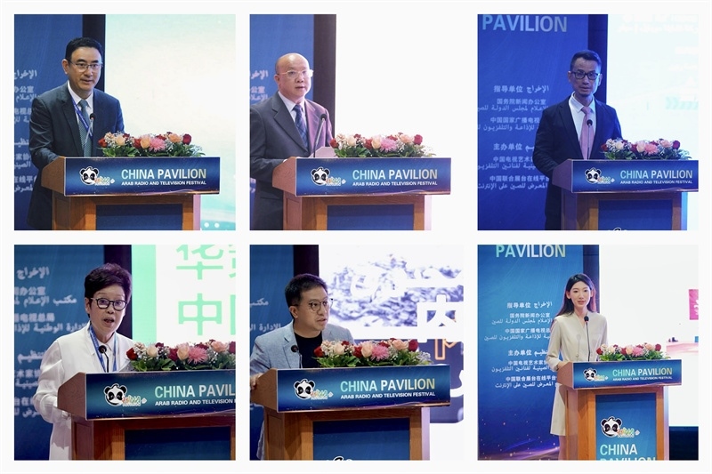 中國(guó)視聽機(jī)構(gòu)代表推介優(yōu)秀作品。主辦方供圖