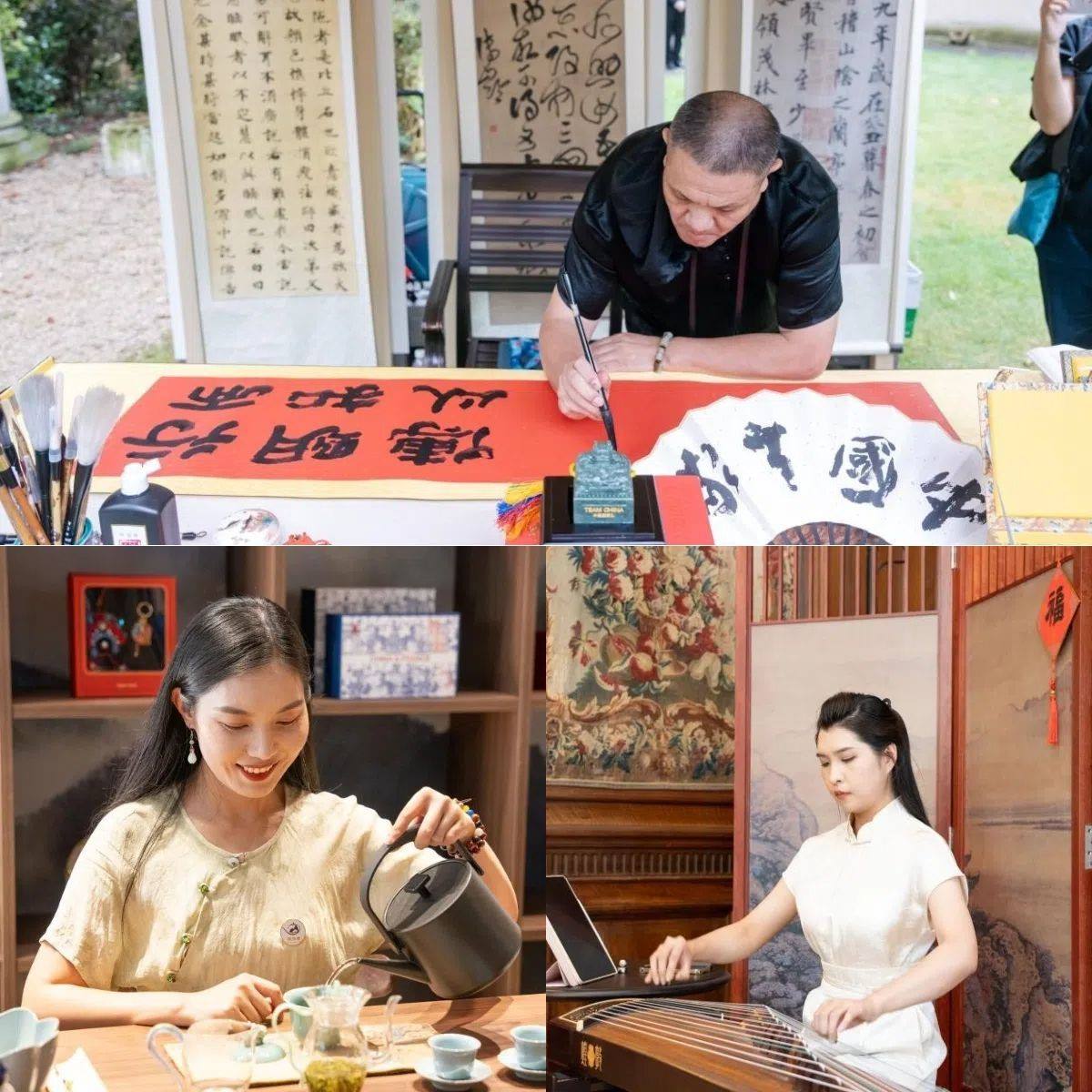 中國(guó)非遺與傳統(tǒng)文化展區(qū)引人入勝。 “中國(guó)之家”供圖