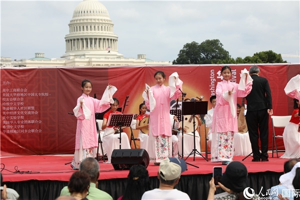 2、在華盛頓中國文化節(jié)活動上，還進行了豐富多樣的中國文化演出。 人民網(wǎng)記者 李志偉攝