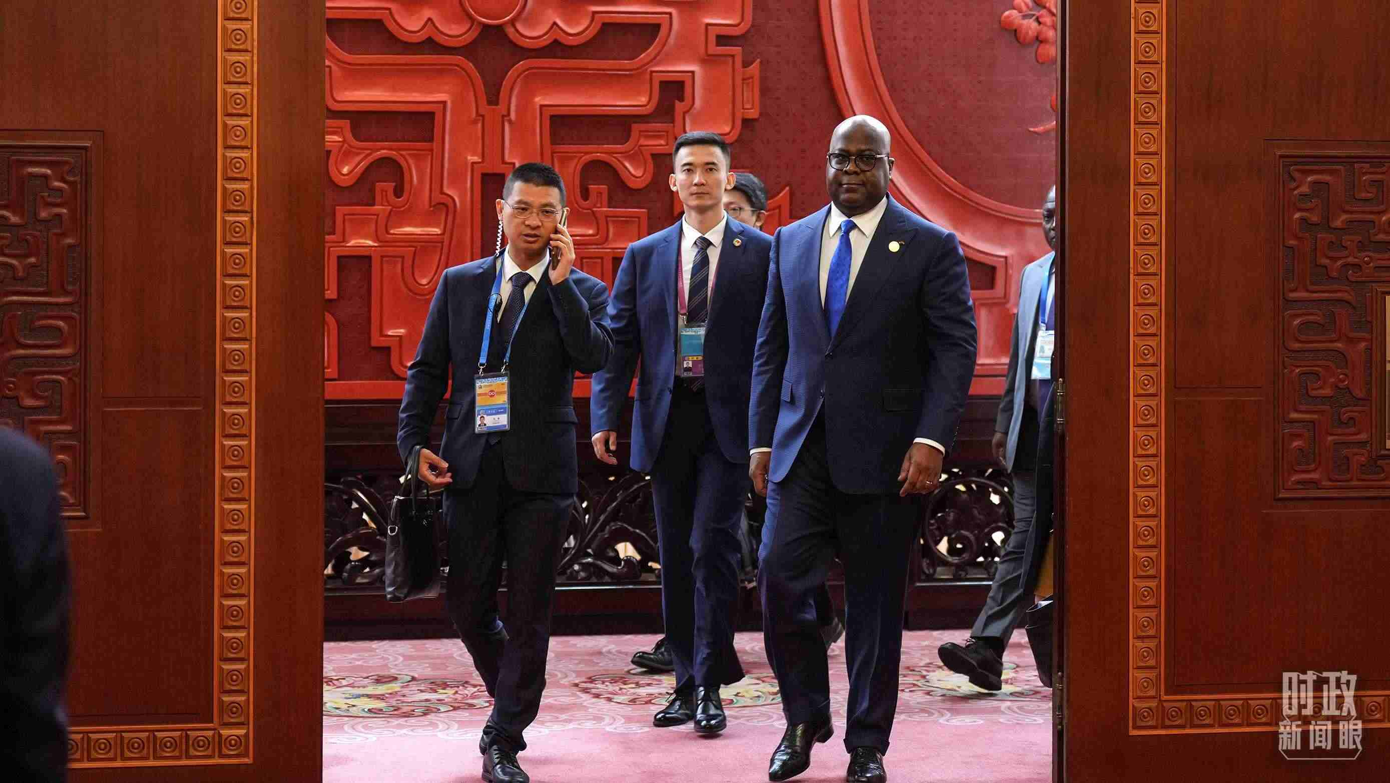 △剛果（金）總統(tǒng)齊塞克迪。（總臺記者李晉拍攝）