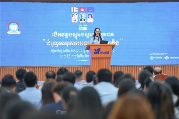 占尼莫在開幕式致辭?；顒又鬓k方供圖