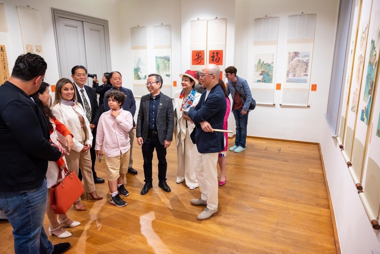 圖為展覽現(xiàn)場。布魯塞爾中國文化中心供圖