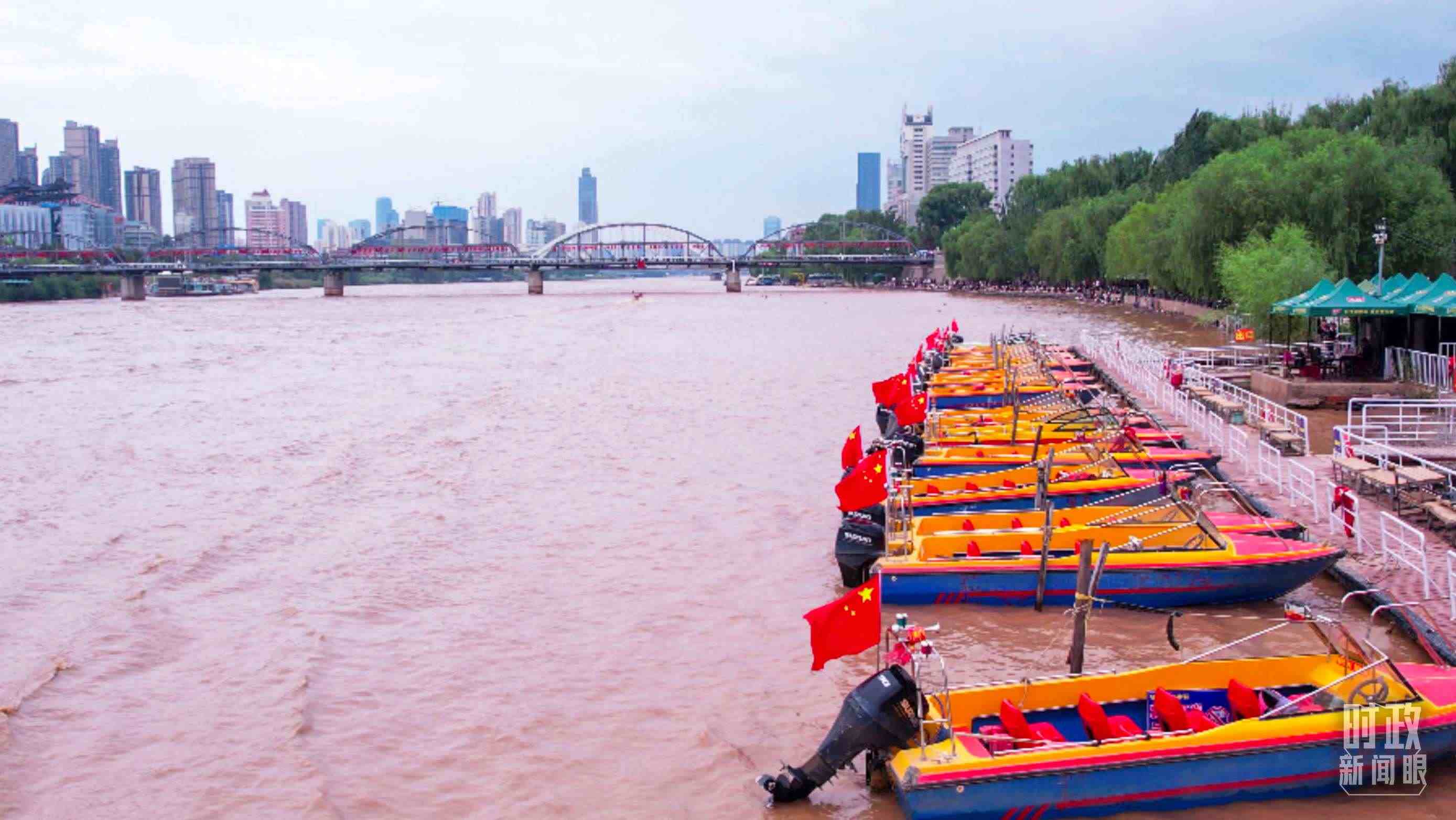 △黃河蘭州段。（總臺記者張吉瑞拍攝）