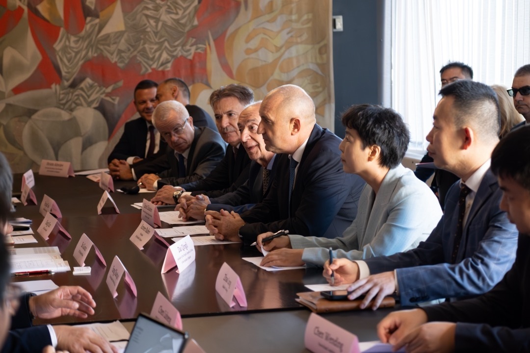 會議現(xiàn)場。中國駐保加利亞大使館供圖。