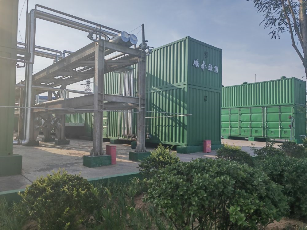 2024年9月4日，位于鵬飛集團(tuán)的電解水制氫項(xiàng)目。新華社記者 王勁玉 攝